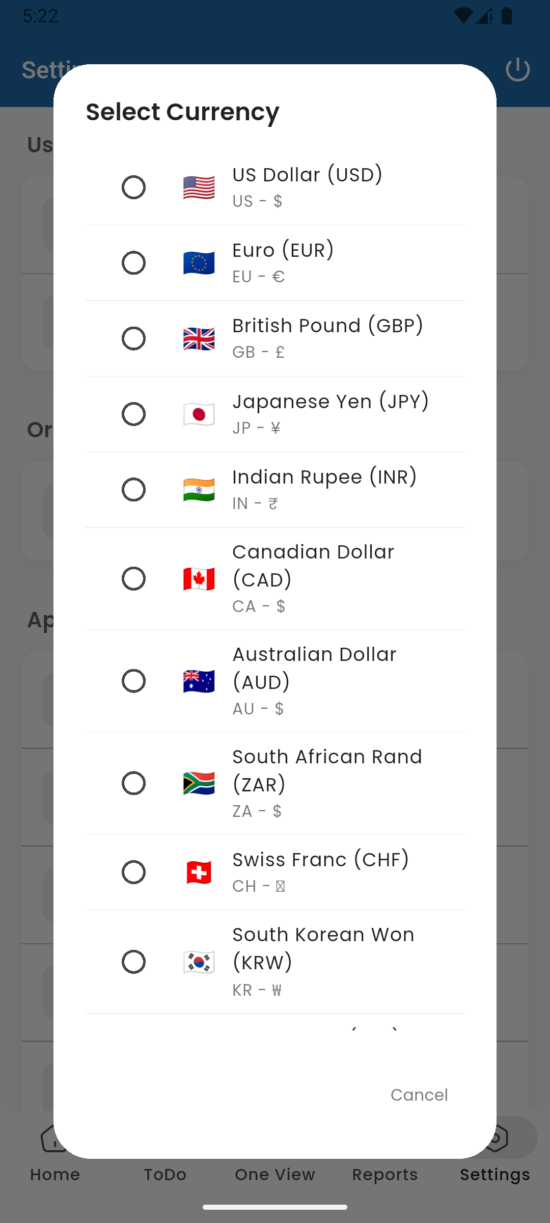 Multi-Currency Support